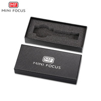 MINI FOCUS Boîte à montre de style professionnel en alliage de haute qualité avec bracelet en cuir, cadran en verre et aiguilles, coffret cadeau original