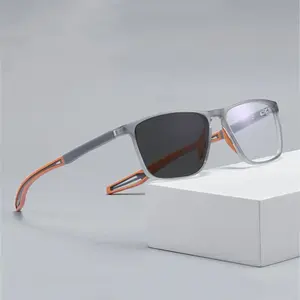 2024 printemps vente chaude photochromique sport cyclisme course ultra-léger hommes femmes photogrey photochromique anti lumière bleue lunettes