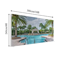 Boîte à lumière en profilé aluminium ADMAX Custom10x8ft, sans outil, LED SEG, cadre pliable sans cadre, impression double face, éclairage par les bords, anti-poussière