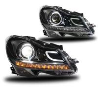 Phare avant LED haute qualité 6000K, mise à niveau pour Mercedes-Benz W204 Classe C C250/C300/C350/C63 2010-2014, Plug+Play