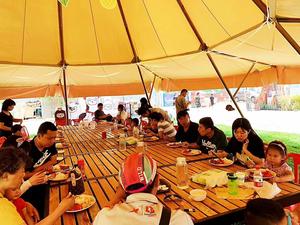 Unique Glampingg Luxury <b>Tent</b> Outdoor Waterproof Canvas Tipi Family Party <b>Tent</b> Camping Teepee Large <b>Tent</b> TP428 Outdoor Canvas Gla - Product Image 4