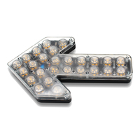 Luz de Advertencia Magnética Recargable Portátil con Forma de Flecha, Luz de Seguridad LED Inalámbrica para Camiones, Construcción y Tráfico