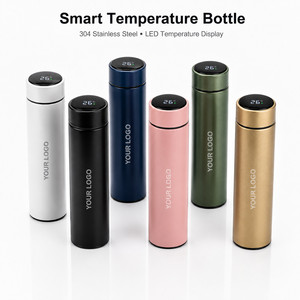 Custom Logo Smart Temperature <b>Bottle</b> Gift Set 304 Stainless Steel Vacuum Insulated <b>Flask</b> with LED Display Business Gifts - Product Image 1