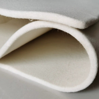 Feutre blanc fin industriel, feutre filtrant absorbant l'huile en gros, feutre en pure laine isolant thermiquement, vente directe d'usine