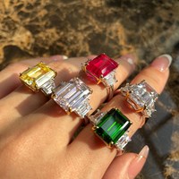 Bague en argent sterling 925 avec pierre super scintillante, prix d'usine Dylam, simulation de diamant à haute teneur en carbone, pour mariage et fête