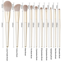 Professionnel 10 pièces Premium synthétique maquillage pinceau ensemble poudre fond de teint Contour Blush ombre à paupières maquillage pinceau ensemble
