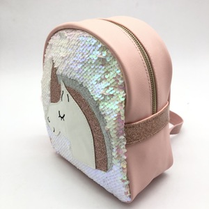 China Stock Mini multifuncional PU al aire libre lindo <span class=keywords><strong>bolsa</strong></span> <span class=keywords><strong>de</strong></span> la escuela <span class=keywords><strong>de</strong></span> niños unicornio Flip lentejuelas bolso mochila - Product Image 2