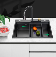 Évier de cuisine multifonctionnel en acier inoxydable avec robinet, ensemble moderne pour cuisine – Nouveauté 2026, Offre Spéciale