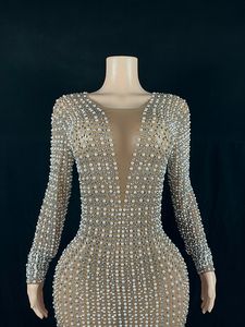 Novance-Vestidos personalizados para mujer, vestido largo informal De verano con cuello en V, manga larga, Diamante, para fiesta, Y2249 - Product Image 5