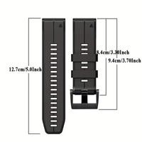 Bracelet de montre en silicone à libération rapide 22/26 mm pour Garmin Fenix 8/7X Pro/7X/6X Pro/5X Sport Smartwatch - Design sportif confortable, 9 couleurs