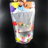 Vente en gros 500ml refermable Zip Lock Stand up personnalisé imprimé emballage de boisson sachets de jus en plastique pour boissons