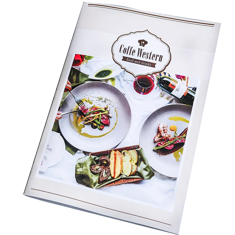 Custom design Restaurant Menu printing Advertising Catalogue booklet Magazine book brochure flyer leaflet folder Printing