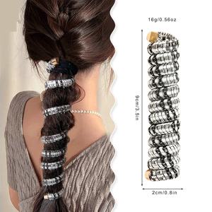 Vente en gros Outil de <span class=keywords><strong>coiffure</strong></span> de bonne qualité Cravate pour <span class=keywords><strong>cheveux</strong></span> pour femmes Spirale Longue queue de cheval Chouchous pour <span class=keywords><strong>cheveux</strong></span> de filles - Product Image 1