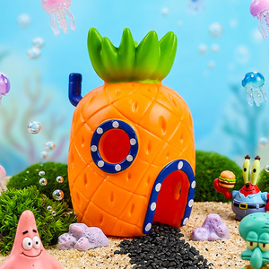 Set <span class=keywords><strong>de</strong></span> decoración para acuario con casa <span class=keywords><strong>de</strong></span> piña <span class=keywords><strong>de</strong></span> dibujos animados y escondite <span class=keywords><strong>de</strong></span> <span class=keywords><strong>Bob</strong></span> <span class=keywords><strong>Esponja</strong></span>, set <span class=keywords><strong>de</strong></span> adornos para acuario - Product Image 1