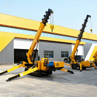 Mini grue portable 1 tonne 2 tonnes 3 tonnes avec télécommande pour la construction en intérieur