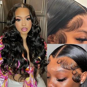 วิกผมลูกไม้ด้านหน้าสำหรั<span class=keywords><strong>บ</strong></span>ผู้หญิง<span class=keywords><strong>ผม</strong></span>หยิกยาวเป็นลอนใหญ่ตรงกลางเป็นธรรมชาติ - Product Image 1