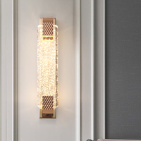 Applique murale LED en cristal de fer pour fond de télévision salon chambre chevet décor-éclairage intérieur de luxe moderne
