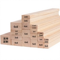 Factory Custom Solid Pine Wood Lumber Square Timber, Planks, and Strips for Bed Slats, Framing, and DIY Projects