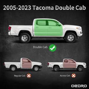 Soportes <span class=keywords><strong>de</strong></span> Acero al Carbono OEDRO <span class=keywords><strong>de</strong></span> 6 Pulgadas para Estribos, para Tacoma Doble Cabina 2005-<span class=keywords><strong>2023</strong></span>, Color Negro Texturizado, para Camioneta <span class=keywords><strong>de</strong></span> Uso Pesado - Product Image 2