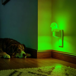 Veilleuse Mignonne Chiot 3D à Brancher sur Prise Murale avec Capteur Crépusculaire RGB + Blanc Doux 3000K, Veilleuses Chiens pour Chambre à Coucher - Product Image 3