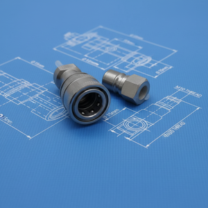 <span class=keywords><strong>Raccord</strong></span> <span class=keywords><strong>rapide</strong></span> de tuyau <span class=keywords><strong>hydraulique</strong></span> enfichable pour raccords de machines agricoles - Product Image 6