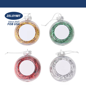 Zeloyaut Tự Làm Colourful 60Mm Nhựa + Tấm Nhôm Thăng Hoa Giáng Sinh Khoảng Trống Cao Cấp Treo Bóng Cây Trang Trí Đồ Trang Trí - Product Image 2