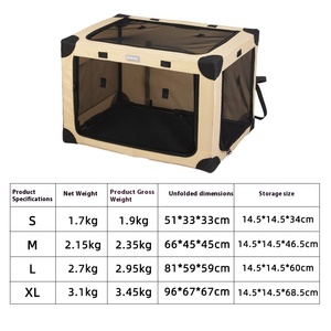 <span class=keywords><strong>Jaula</strong></span> para perros montada en el coche para mascotas para el <span class=keywords><strong>maletero</strong></span> de SUV. Cabina de vehículo compartida plegable Cat-dog. - Product Image 6