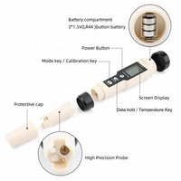 Classic 5 in 1 pH Meter - 0.05 High Accuracy TDS/EC/Salt/Temp/PH Tester with Backlit LCD for Hydroponics, Aquarium & Wine