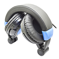 Casque de jeu pliable et réglable avec micro filaire, grandes oreillettes souples, réduction de bruit ENC, transducteur hybride, interface 3,5 mm pour