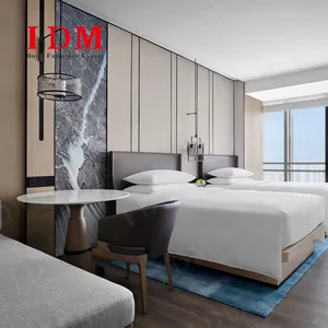 बेडरूम अपार्टमेंट या विला के उपयोग के लिए लकड़ी में लक्जरी आधुनिक डिजाइन होटल फर्नीचर बेड रूम सेट