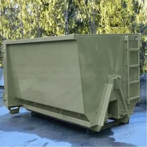 Open Top Scheunentor Müll container für das Recycling fester Abfälle im Freien und die Abfall wirtschaft für Privathaus halte und Bauernhöfe