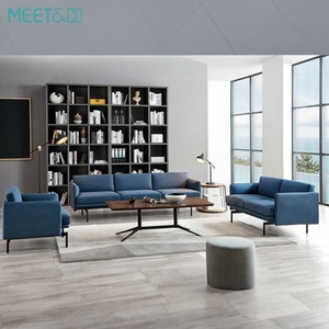 High Quality Modern Executive <b>Office</b> <b>Sofa</b> Set Muebles De Oficina With PU Leather for Living Room or Reception Area - Product Image 6