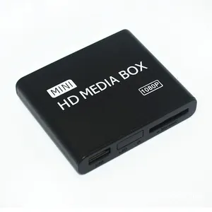 Đầy đủ HD 1080P Mini media player cho xe trung tâm HDD đĩa đa phương tiện Player Media Box với HD AV USB SD/MMC K7 + C