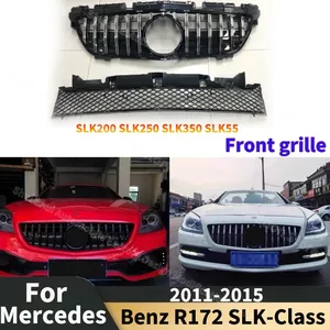กระจังหน้ารถยนต์ StarNav สำหรับ Mercedes Benz SLK Class R172 SLK200 SLK250 SLK350 SLK55 รุ่นปี 2011 2012 2013 2014 2015 แบบดัดแปลง - Product Image 4