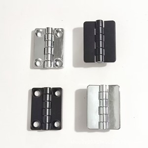 บานพับประตูสแตนเลส 304 โลหะผสมสังกะสีอุตสาหกรรม HL009 180 องศา 4 รู คู่ - Product Image 1