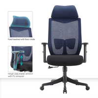 Chaise de bureau de direction Guangdong, chaise de bureau ergonomique de luxe, réglable, en maille