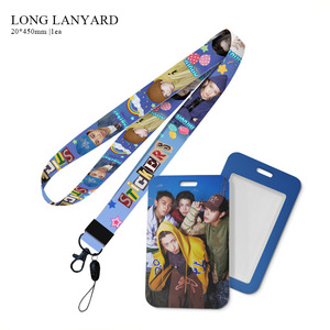 Llavero de PVC para conciertos de Kpop LNGSHOT con cordón, funda para tarjeta de autobús, colgante para el cuello, RYUL WOOJIN LOUIS OHYUL, moda para fans - Product Image 4
