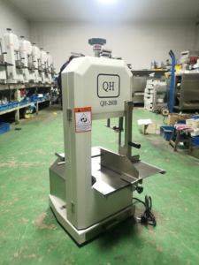 เครื่องเลื่อยเนื้อและกระดูกแช่แข็งแบบใหม่เครื่องเลื่อยเหล็กกล้าคาร์บอนกึ่งอัตโนมัติปรับความหนาได้สำหรับการตัดเนื้อและกระดูก - Product Image 4