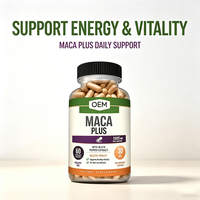 Maca Plus 1505mg avec extrait de poivre noir, 60 capsules végétales, cure de 30 jours, complément OEM pour la vitalité et la santé