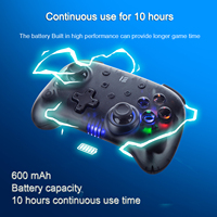Manette sans fil RGEEK pour Nintendo Switch Android IOS 6 axes Double vibration Joystick Bluetooth Switch Gamepad Console de jeu
