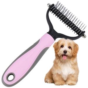 Rastrello Sciogli Nodi <span class=keywords><strong>per</strong></span> Animali Domestici in Acciaio Inossidabile Facile da Pulire, Ecologico e Confortevole, Tagliacapelli <span class=keywords><strong>per</strong></span> la Toelettatura del Cane e la Rimozione del Pelo in Eccesso - Product Image 3