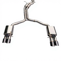 Convient pour Audi A5 3.2 2007-2012, tuyau d'échappement en acier inoxydable haute performance avec silencieux à valve, système d'échappement cat-back