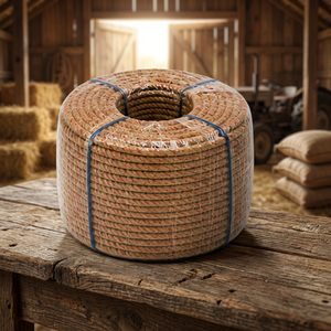 Corde Agricole Torsadée en Coton Naturel Premium Anti-UV Haute Résistance à l'Abrasion Légère Couleur Camel Écologique - Product Image 1