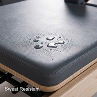 Reformer de Pilates para Uso Doméstico y en Estudios de Pilates, Diseño Plegable Ajustable con Plataforma de Espuma de Alta Densidad, Beneficios para la Salud