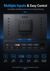 Écran LCD de 55 pouces 1080p à raccordement, 500 nits, cadre ultra-fin, mur vidéo pour centre commercial, avec un cadre physique de 1,7 mm qui facilite l'assemblage - Product Image 4