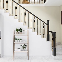 Colonne de luxe haut de gamme en aluminium-magnésium pour balustrade en verre, escalier de balcon et usage intérieur domestique