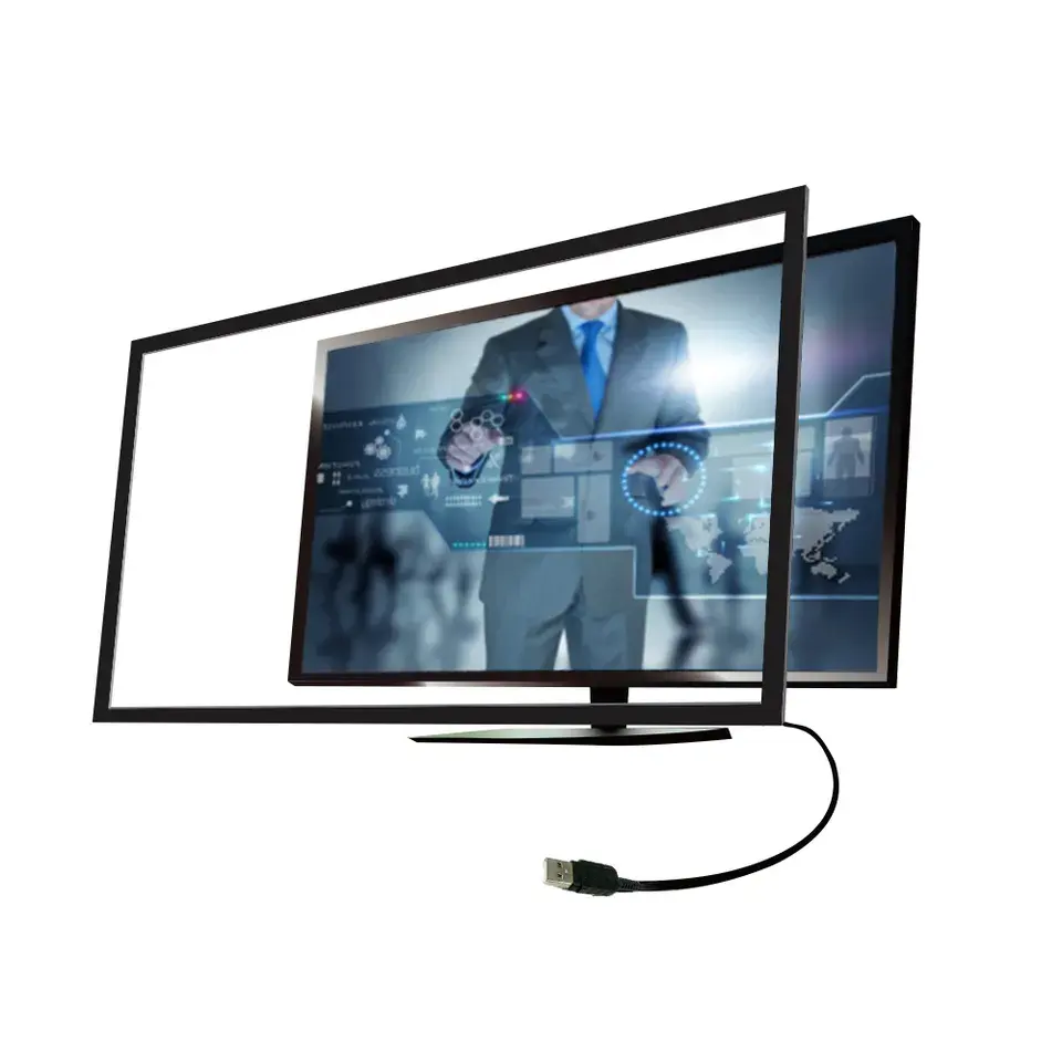 32 Inch Nhà Máy Trực Tiếp Bán Đa Cảm Ứng Hồng Ngoại Khung Màn Hình Hợp Kim Nhôm Mở Khung USB Nhôm Cho Kinh Doanh Màn Hình 16:9