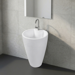 Nuevo Lavabo de Cerámica de una Pieza con Pedestal, Rectangular, para Uso en Hospitales y Villas, Diseño Moderno - Product Image 2