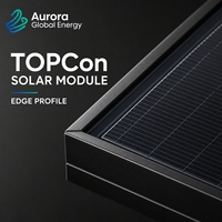 Panneau solaire 660W, module PV mono silicium, résistant au vent fort et à la neige, longue durée de vie, équipement solaire industriel