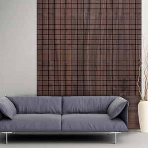 แผ่นผนังไม้ดูดซับเสียง KASARO ผลิตจากวัสดุ MDF วอลนัท เป็นมิตรต่อสิ่งแวดล้อม - Product Image 2